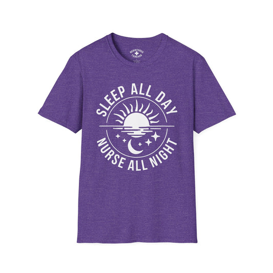 Sleep All Day, Nurse All Night T-Shirt