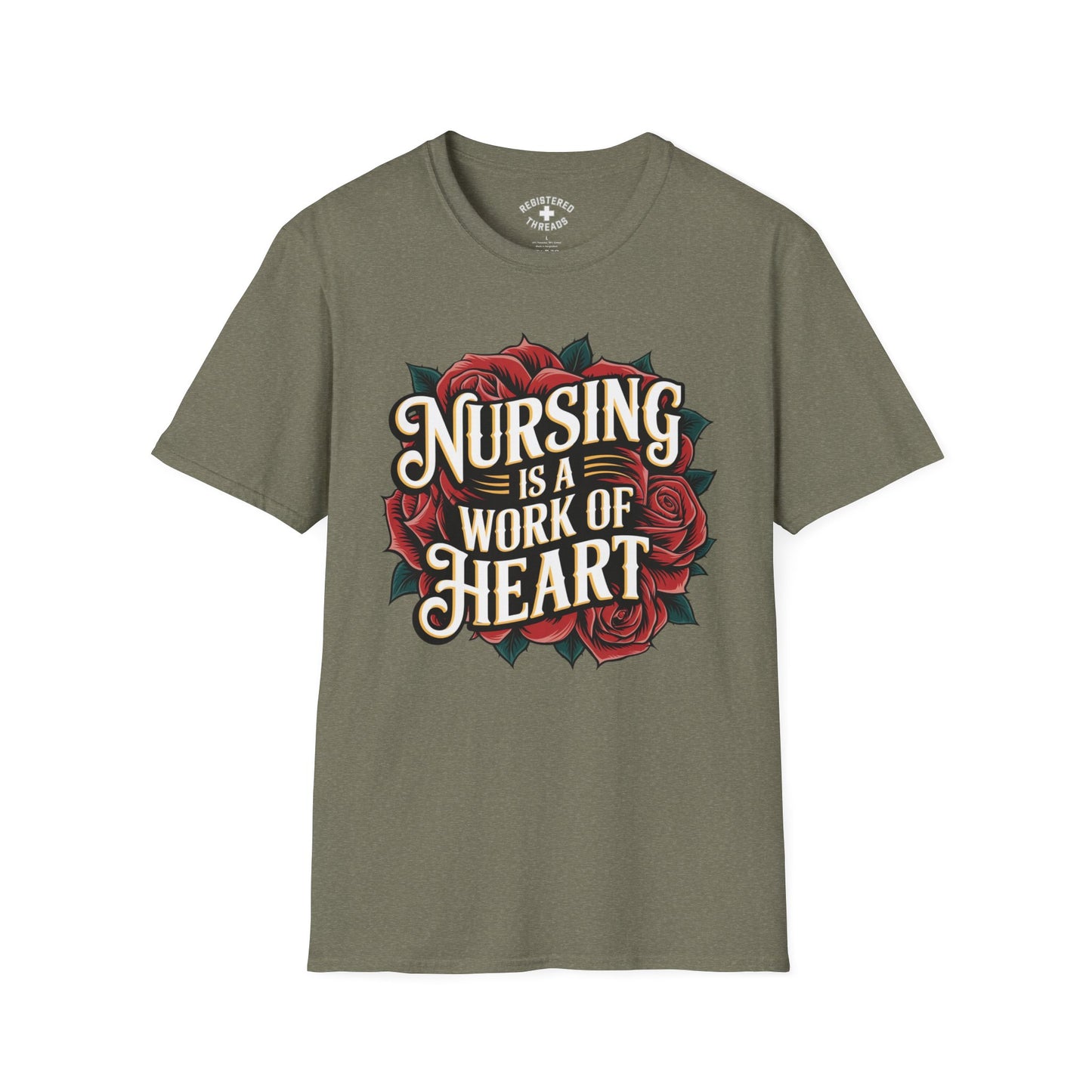 Nursing is a Work of Heart T-Shirt